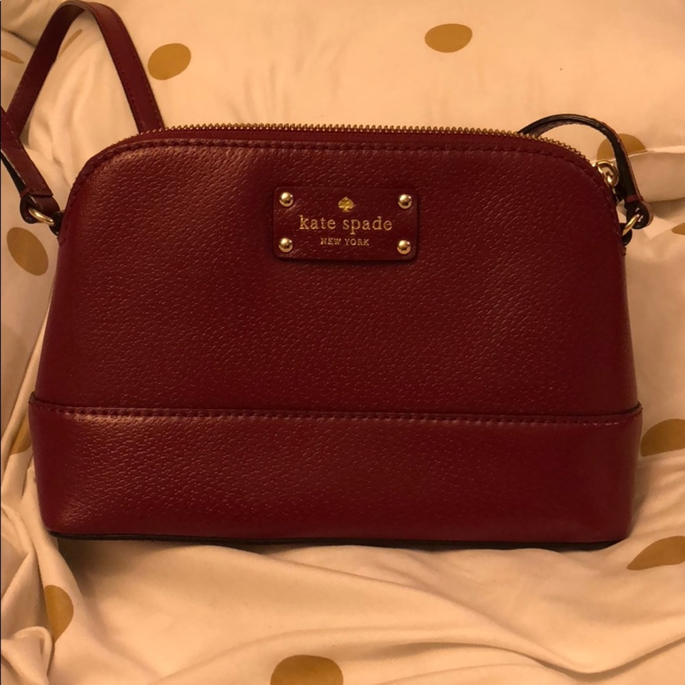 burgundy Kate spade crossbody